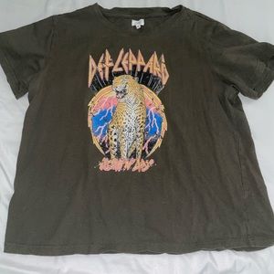 Def Leppard Graphic Tee Size Medium